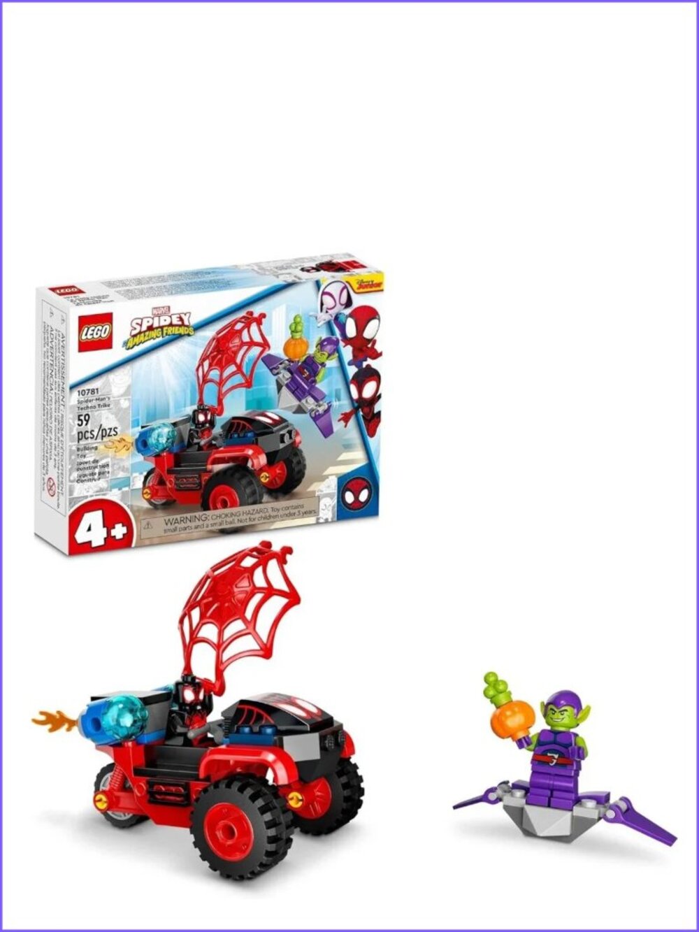 Lego  Marvel Spider-Man’s Techno Trike 10781  New In Box